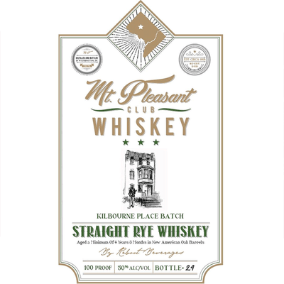 Mt. Pleasant Club Straight Rye Kilbourne Place Batch - Available at Wooden Cork