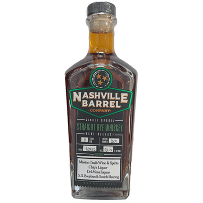 Nashville Barrel Company Single Barrel Rye Whiskey 'Rye Burgundy' - Available at Wooden Cork