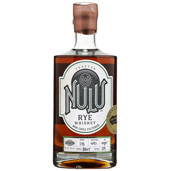 Nulu Toasted Barrel 'Prohibition Craft Spirits' 5 Year Old Single Barrel Select Rye Whiskey - Available at Wooden Cork