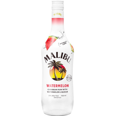 Malibu Flavored Caribbean Rum with Watermelon Liqueur - Available at Wooden Cork