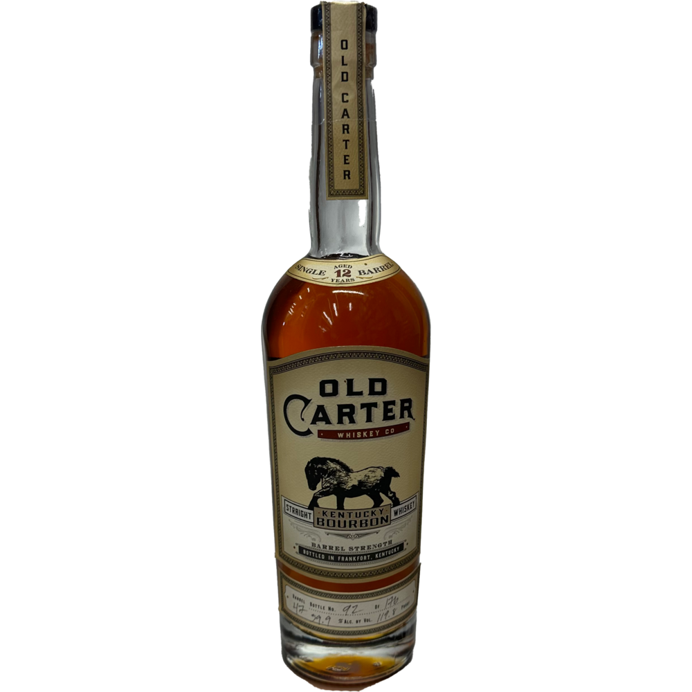 Old Carter 12 Year Kentucky Straight Bourbon Whiskey 2019 Single Barrel - Available at Wooden Cork