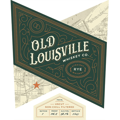 Old Louisville Whiskey Co. Straight Rye - Available at Wooden Cork