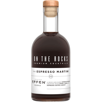 On The Rocks Espresso Martini crafted with Effen Vodka - Available at Wooden Cork