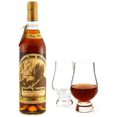 Pappy Van Winkle's Family Reserve 23 Years Old with Glencairn Set Bundle - Available at Wooden Cork