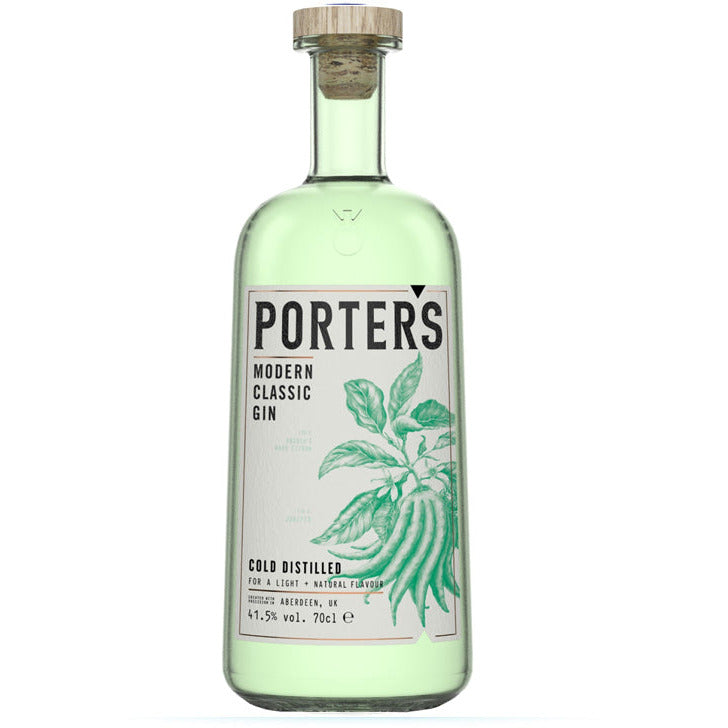 Porters Dry Gin Modern Classic Gin Cold Distilled - Available at Wooden Cork