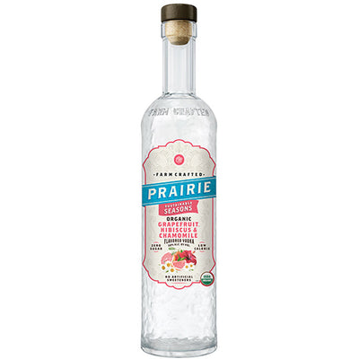 Prairie Spirits Grapefruit Hibiscus Chamomile Flavored Vodka - Available at Wooden Cork