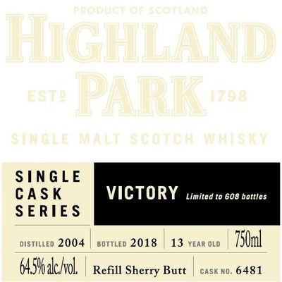 Highland Park 2004 Victory Edition - Available at Wooden Cork