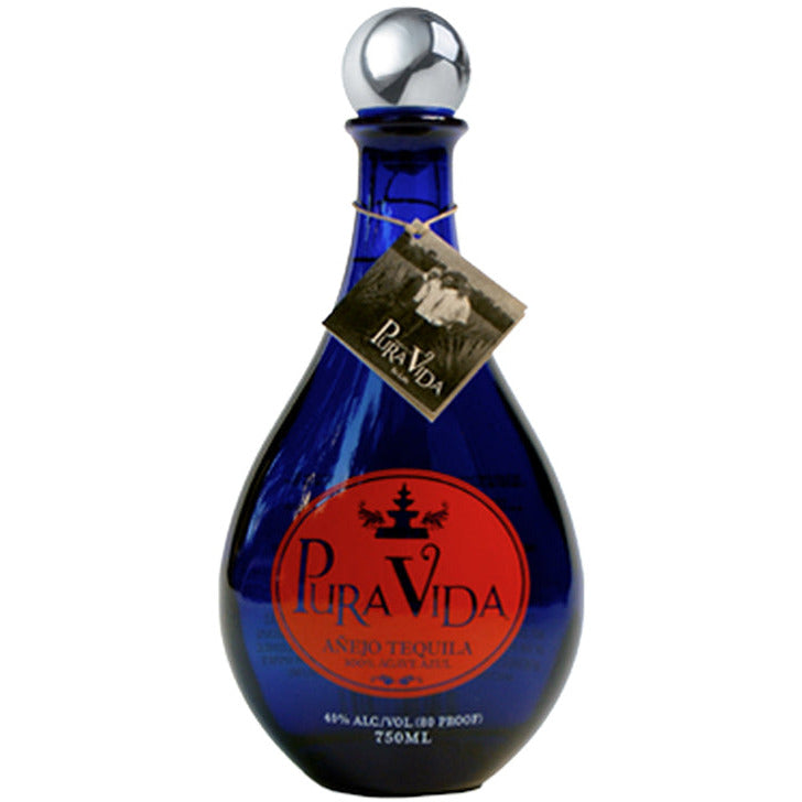 Pura Vida Tequila Añejo Tequila 100% de Agave - Available at Wooden Cork