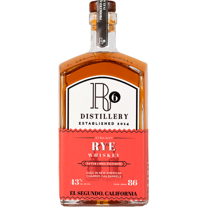 R6 Distillery Straight Rye Whiskey 4 Yr - Available at Wooden Cork