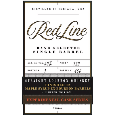 Red Line Experimental Cask Straight Bourbon Finished in Maple Syrup-Bourbon Barrels - Available at Wooden Cork
