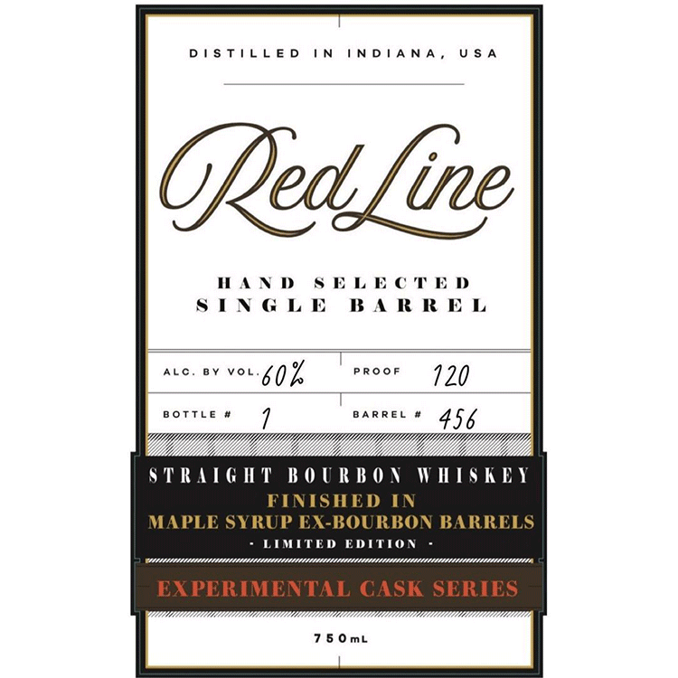 Red Line Experimental Cask Straight Bourbon Finished in Maple Syrup-Bourbon Barrels - Available at Wooden Cork