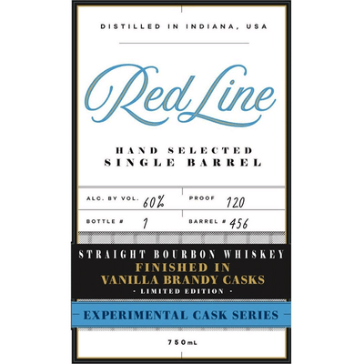 Red Line Experimental Cask Straight Bourbon Finished in Vanilla Brandy Casks - Available at Wooden Cork