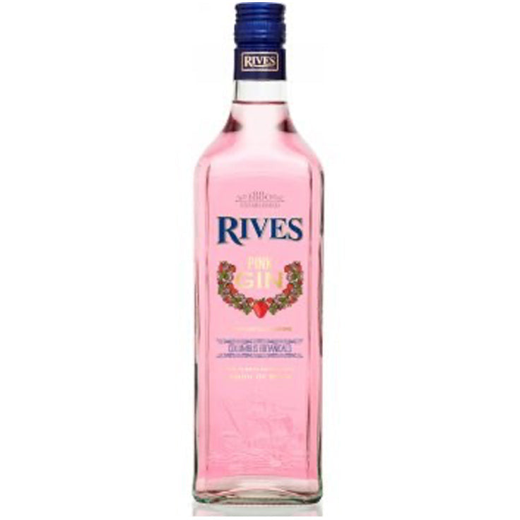 Rives Pink Spanish Distilled Strawberry Flavored Gin - Available at Wooden Cork