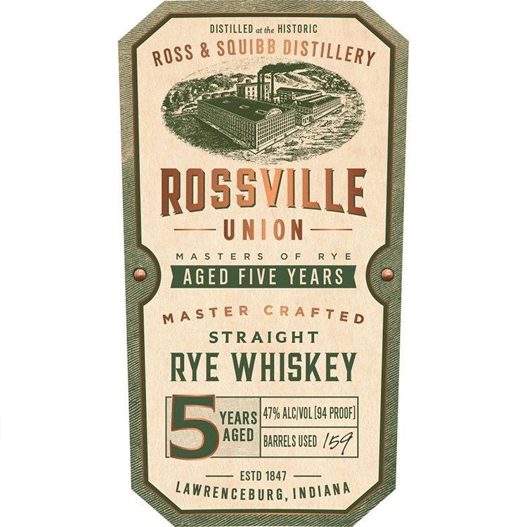Ross & Squibb Rossville Union 5 Year Straight Rye - Available at Wooden Cork