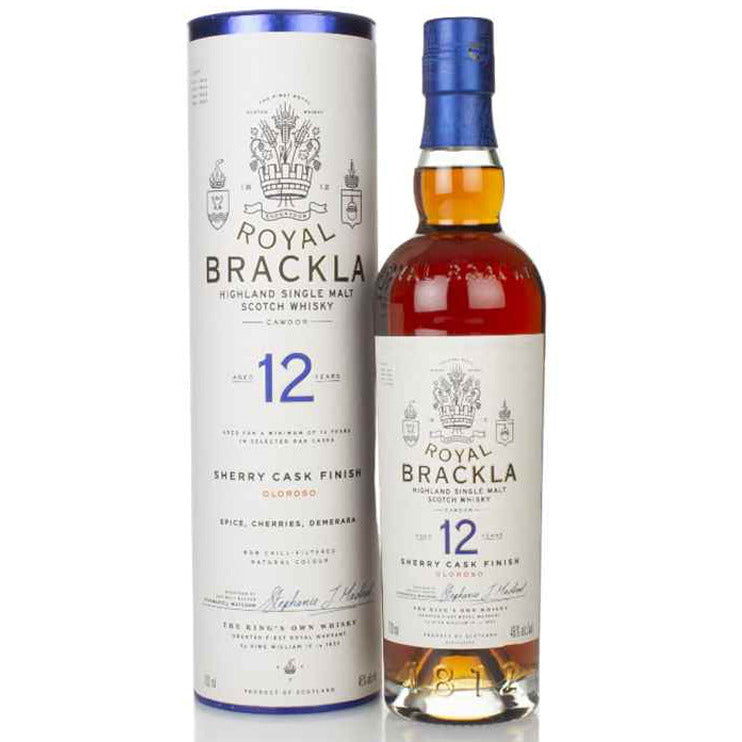 Royal Brackla Single Malt Scotch Sherry Cask Finish Oloroso 12 Yr - Available at Wooden Cork