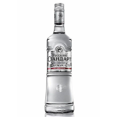Russian Standard Silver Flitered Platinum Vodka - Available at Wooden Cork