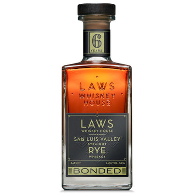Laws San Luis Valley Straight Rye Bottled In Bond 6 Years - Available at Wooden Cork