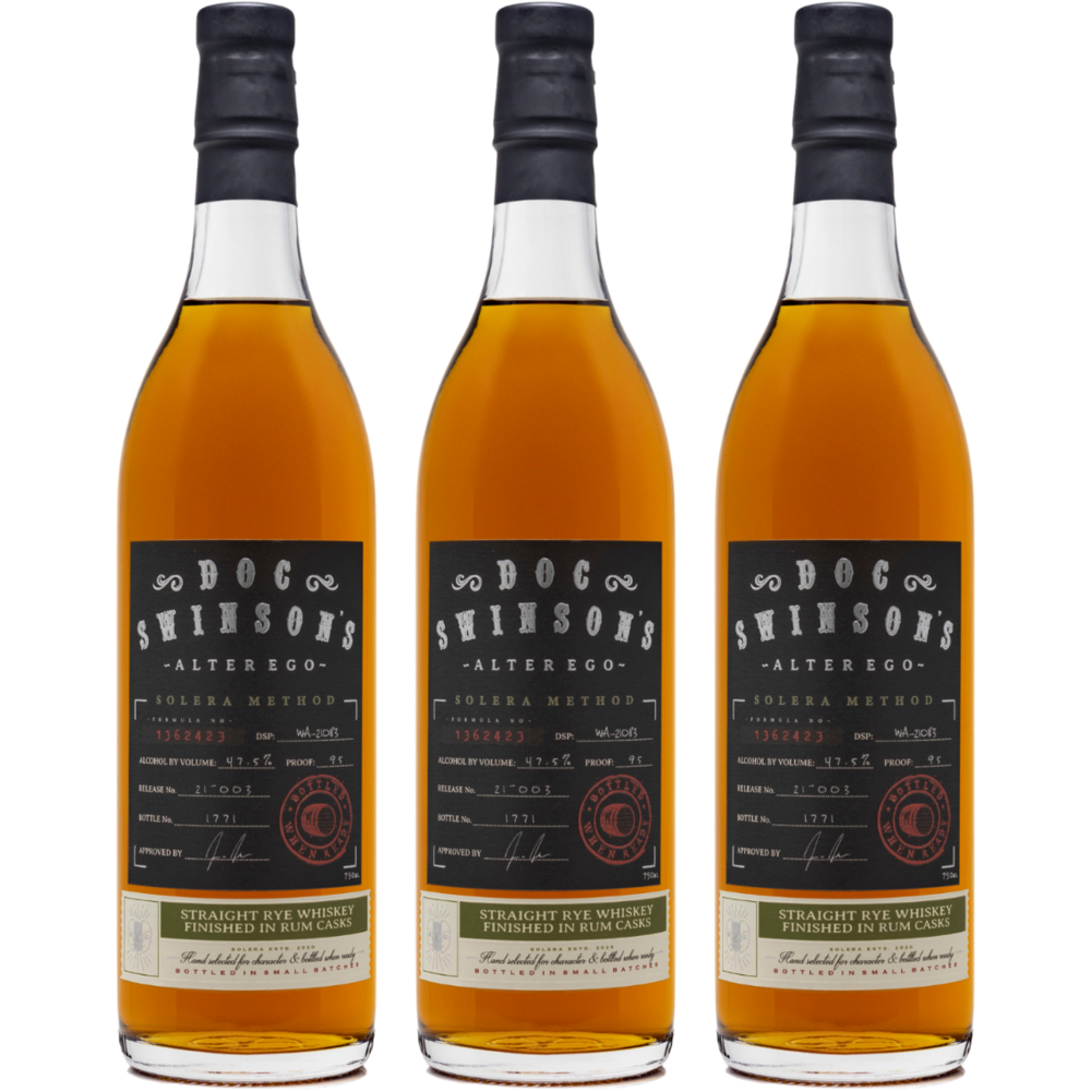 Doc Cottage Rye Doc Swinson's Alter Ego Rye 3 pack – Wooden Cork