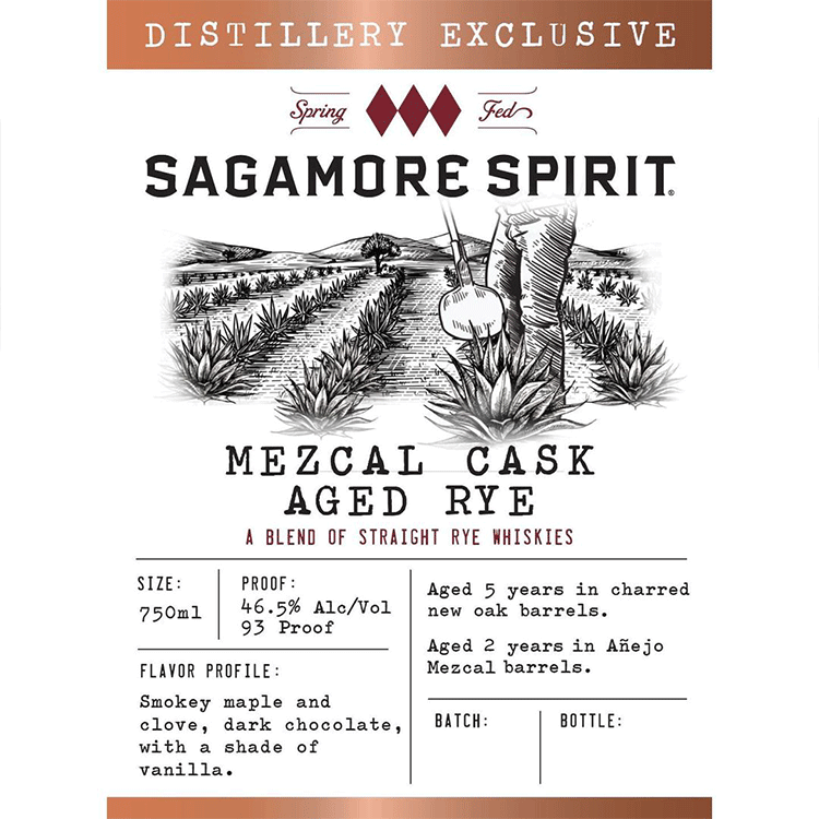 Sagamore Spirit Mezcal Cask Aged Rye - Available at Wooden Cork