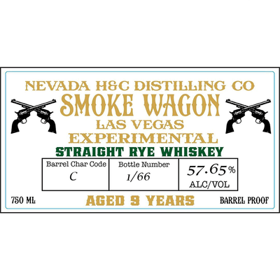 Nevada H&C Smoke Wagon 9 Year Experimental Straight Rye - Available at Wooden Cork