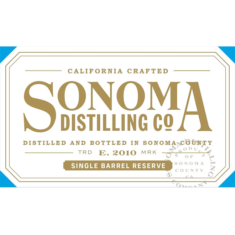 Sonoma Single Barrel Reserve 4 Year Straight Rye - Available at Wooden Cork
