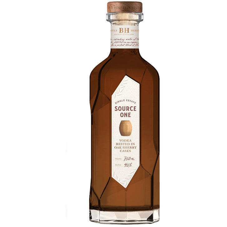 Source One Single Estate Vodka Rested in Oak Sherry Casks - Available at Wooden Cork
