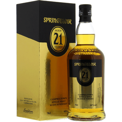 Springbank 21 Year Old Scotch Whisky - Available at Wooden Cork