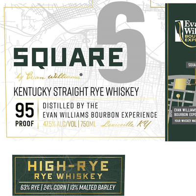 Evan Williams Square 6 Kentucky Straight Rye - Available at Wooden Cork