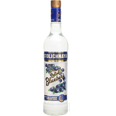 Stolichnaya Blueberi Flavored Premium Vodka - Available at Wooden Cork