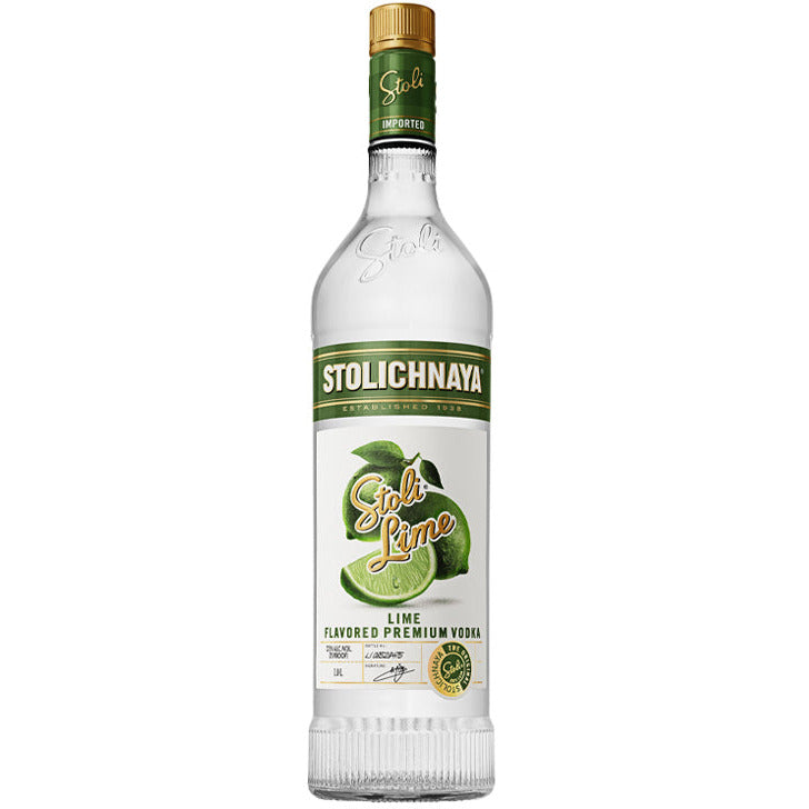 Stolichnaya Lime Flavored Premium Vodka - Available at Wooden Cork