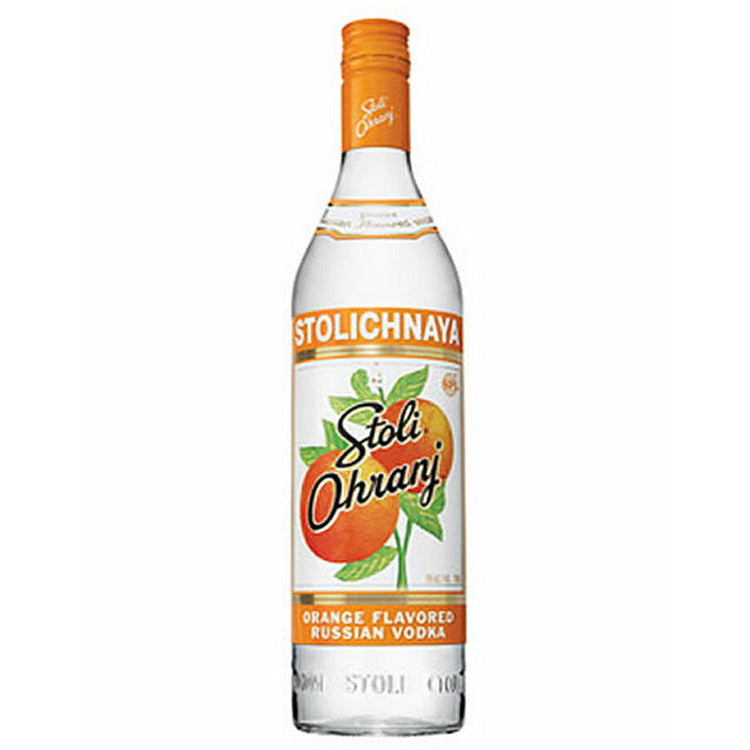 Stolichnaya Ohranj Flavored Russian Vodka - Available at Wooden Cork