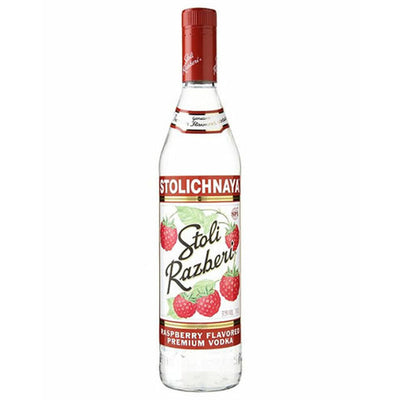 Stolichnaya Razberi Flavored Russian Vodka 75 Proof - Available at Wooden Cork