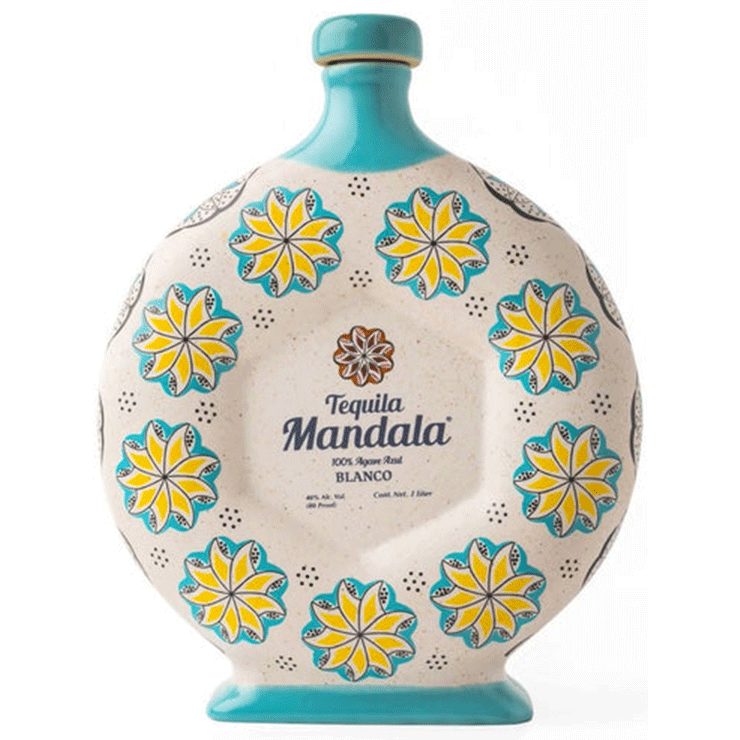 Mandala Blanco Tequila Ceramic 1L - Available at Wooden Cork