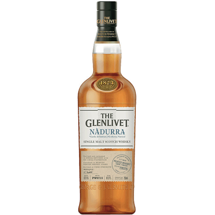 The Glenlivet Single Malt Scotch Nadurra Peated Whisky Cask Finish - Available at Wooden Cork