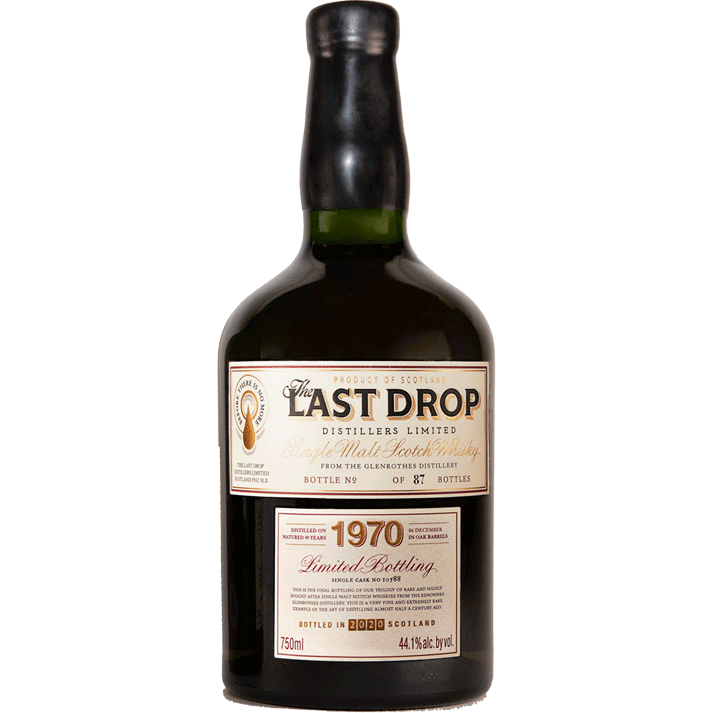 The Last Drop Distillers Limited Bottling 1970 Glenrothes Cask #10589 Single Malt Scotch Whisky - Available at Wooden Cork