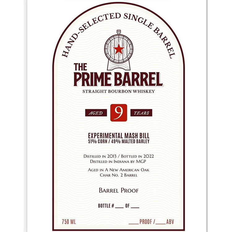The Prime Barrel 9 Year Straight Bourbon - Available at Wooden Cork