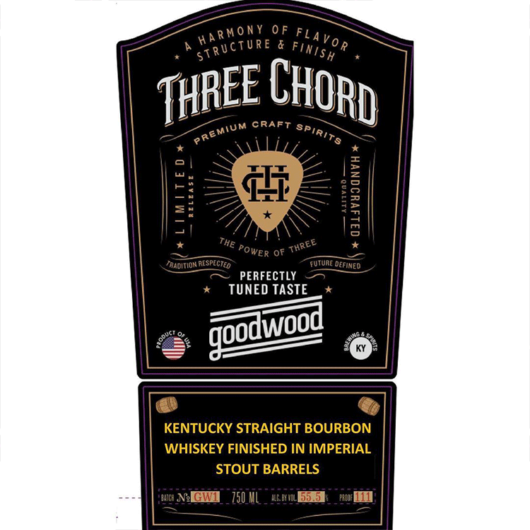 Three Chord Goodwood Kentucky Straight Bourbon Finished in Imperial Stout Barrels - Available at Wooden Cork