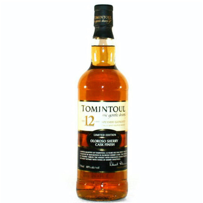 Tomintoul 12 Year Old Speyside Glenlivet Single Malt Scotch Whisky Oloroso Sherry Cask Finish Limited Edition - Available at Wooden Cork
