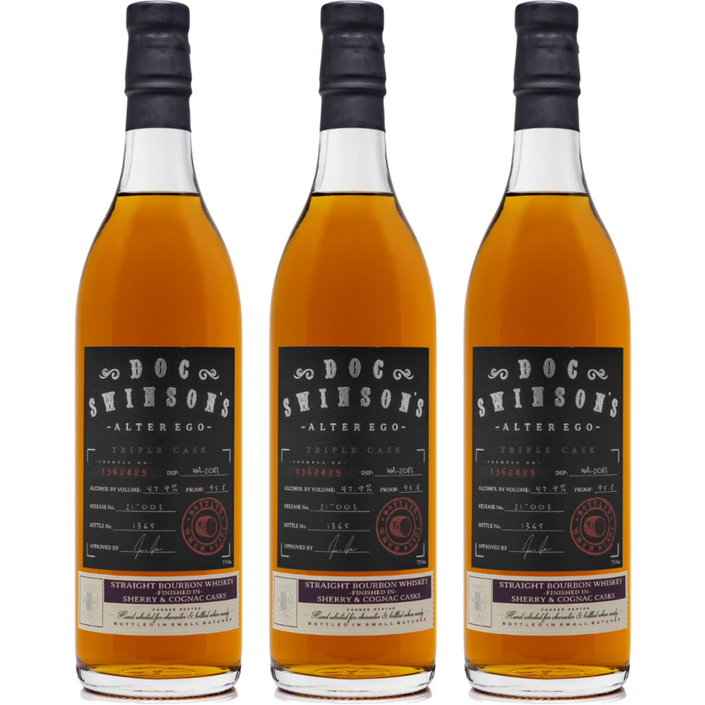 Doc Swinson's Alter Ego Bourbon 3 pack - Available at Wooden Cork