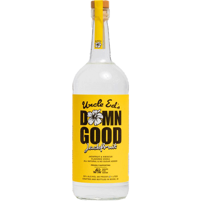 Uncle Ed's Damn Good Jackfruit Flavored Vodka - Available at Wooden Cork
