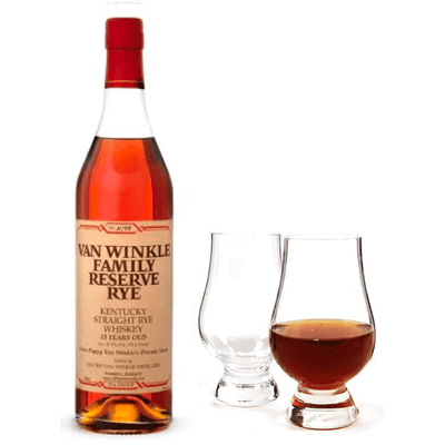 Pappy Van Winkle Family Reserve Rye with Glencairn Set Bundle - Available at Wooden Cork