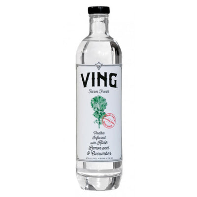 VING Kale, Lemon Peel & Cucumber Organic Vodka - Available at Wooden Cork