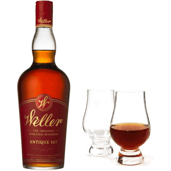 W.L. Weller Antique 107 with Glencairn Glass Set Bundle | OWA