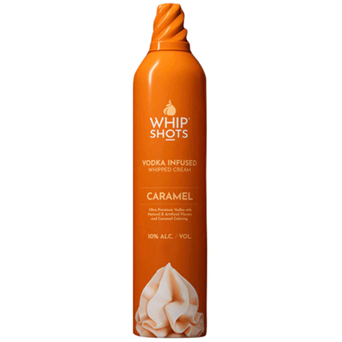 Whipshots Caramel Vodka Infused Whipped Cream by Cardi B 200ml - Available at Wooden Cork