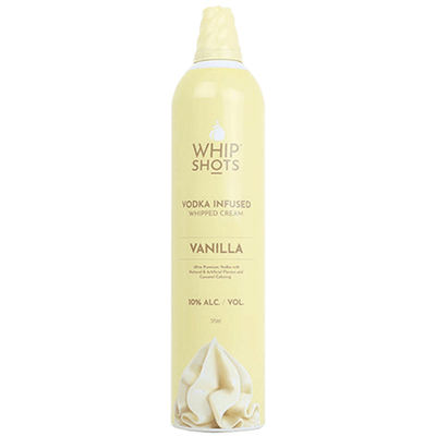 Whipshots Vanilla Vodka Infused Whipped Cream by Cardi B 375ml - Available at Wooden Cork