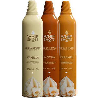 Whipshots Vodka Infused Whipped Cream by Cardi B Bundle 200ml - Available at Wooden Cork