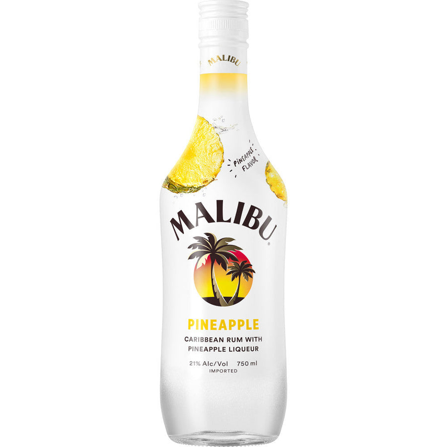 Malibu Flavored Caribbean Rum with Pineapple Liqueur - Available at Wooden Cork