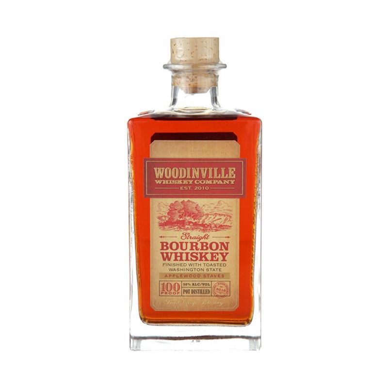 Woodinville Applewood Staves Bourbon Whiskey 750ml