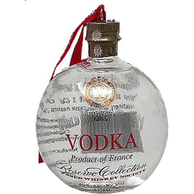 World Whiskey Society Christmas Vodka Ball 375ml - Available at Wooden Cork