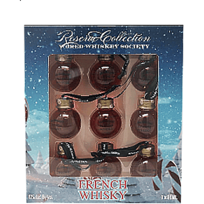 World Whiskey Society Christmas Balls French Whisky - 9 Pack - Available at Wooden Cork